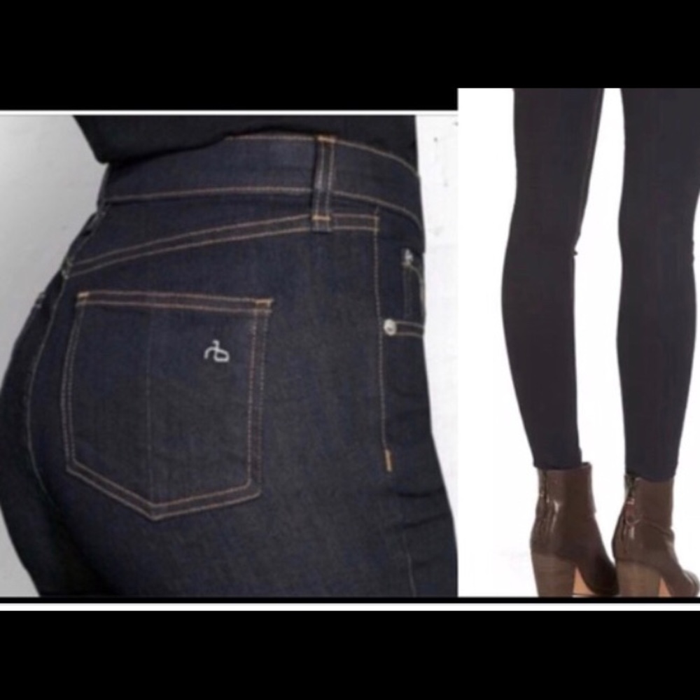 Rag and Bone high waisted super skinny jeans